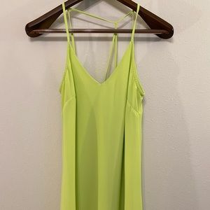 Lush neon green summer dress